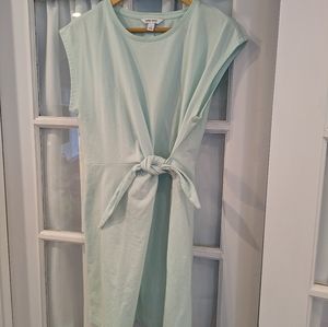 Nine West front tie faux-wrap dress - Mint, Large